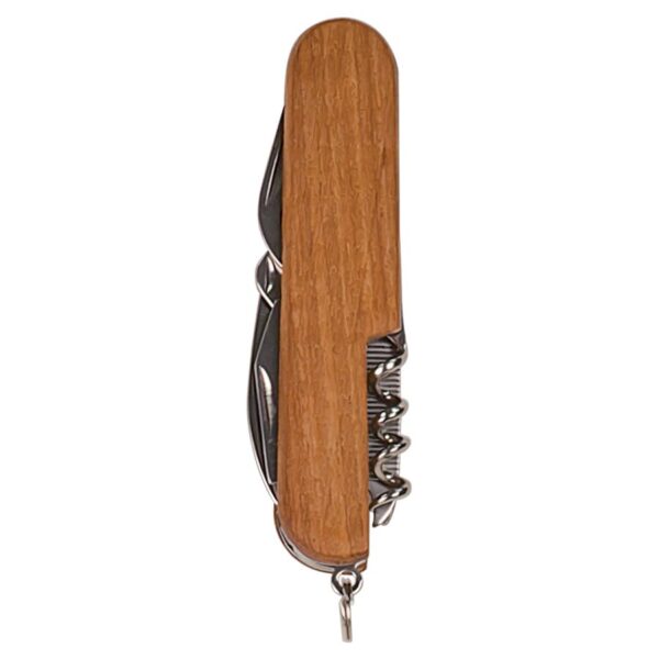 Wooden 8 Function Multi-Tool Pocket Knife