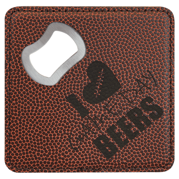Square Leatherette Coaster and Bottle Opener - Image 13