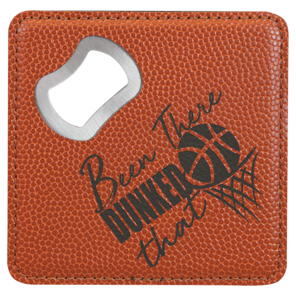 Square Leatherette Coaster and Bottle Opener - Image 14