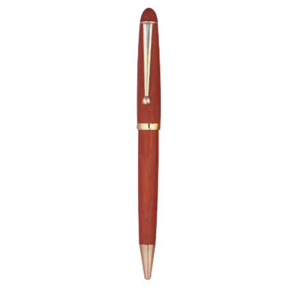 Wide Rosewood Ballpoint Pen with Personalized Laser Engraving