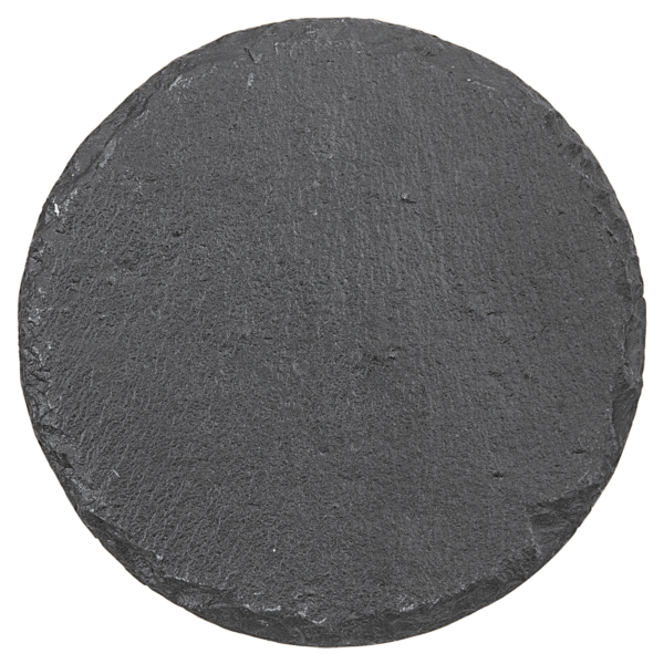 4" Round Slate Coaster with Personalized Laser Engraving